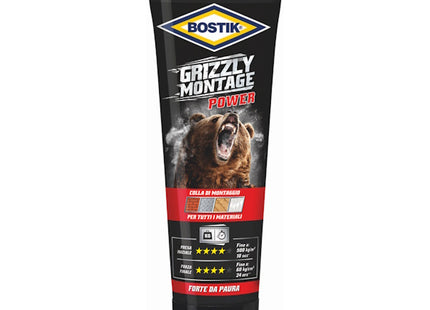 UHU BOSTIK GRIZZLY MONTAGE POWER TUBO GR250 BIANCO
