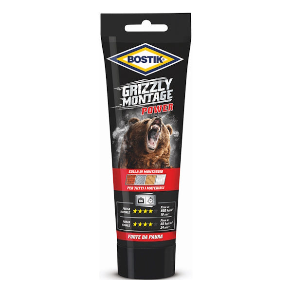 UHU BOSTIK GRIZZLY MONTAGE POWER TUBO GR250 BIANCO
