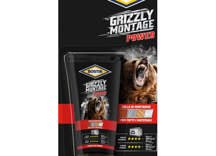 UHU BOSTIK GRIZZLY MONTAGE POWER TUBO GR100 BIANCO