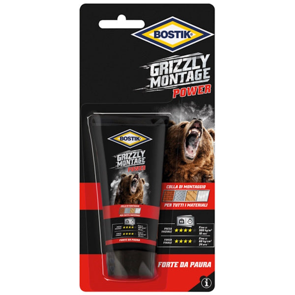 UHU BOSTIK GRIZZLY MONTAGE POWER TUBO GR100 BIANCO