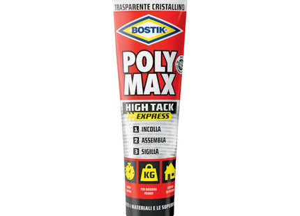UHU BOSTIK POLY MAX CRISTAL HIGH TACK SIGILLANTE/ADESIVO TUBO GR115