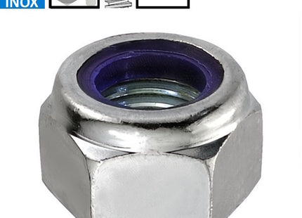 DADO AUTOBLOCCANTE ALTO PASSO GROSSO INOX A2 UNI 7473 DIN 982