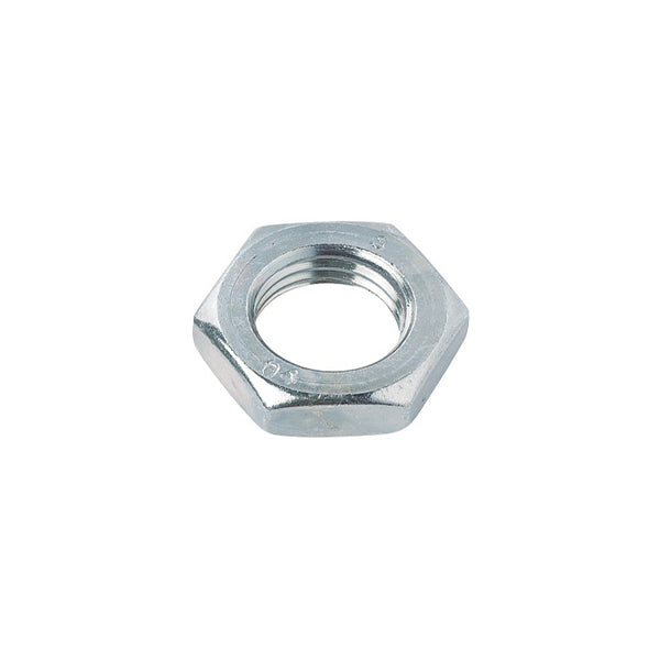 DADO ESAGONALE BASSO PASSO GROSSO CL. 8 Z.BIANCO UNI 5589 DIN 936