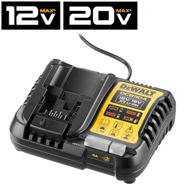 DEWALT CARICABATTERIE XR MULTIVOLTAGGIO 4,0 AH ART. DCB1104-QW
