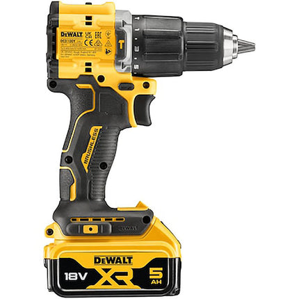 DEWALT TRAPANO AVVITATORE A PERCUSSIONE A BATTERIA 18V 5,0AH DCD100YP2T