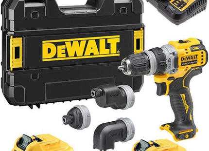 DEWALT TRAPANO AVVITATORE MULTITESTA A BATTERIA 12V 3,0AH DCD703L2T-QW