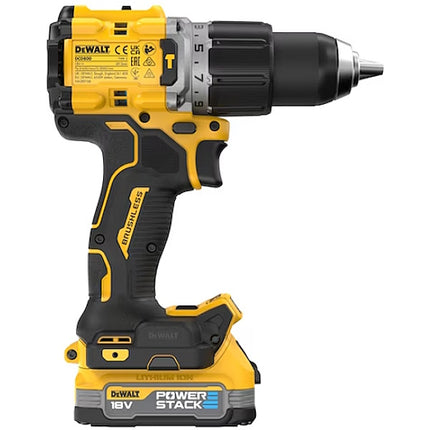 DEWALT TRAPANO AVVITATORE A PERCUSSIONE A BATTERIA 18V 2AH DCD805E2T-QW