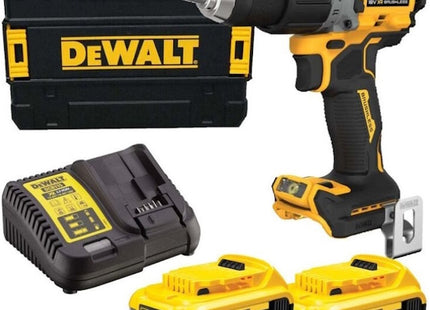DEWALT TRAPANO AVVITATORE A PERCUSSIONE A BATTERIA 18V 5AH DCD805P2T-QW