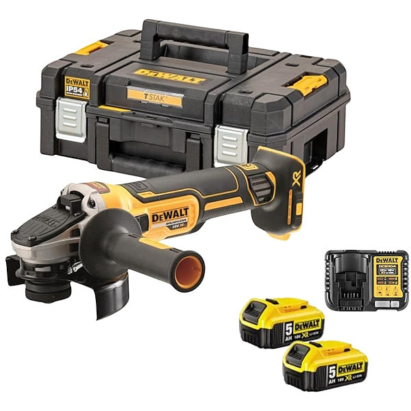 DEWALT SMERIGLIATRICE ANGOLARE A BATTERIA 18V 125 MM. ART. DCG405P2-QW