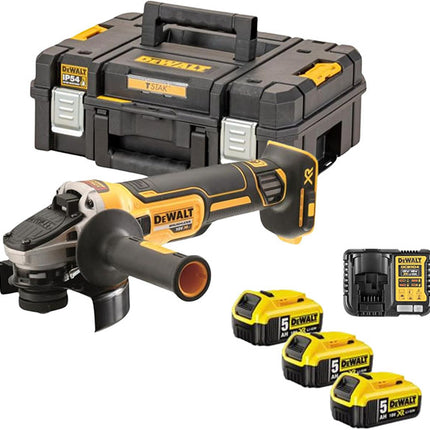 DEWALT SMERIGLIATRICE ANGOLARE A BATTERIA 18V 125 MM. ART. DCG405P3-QW