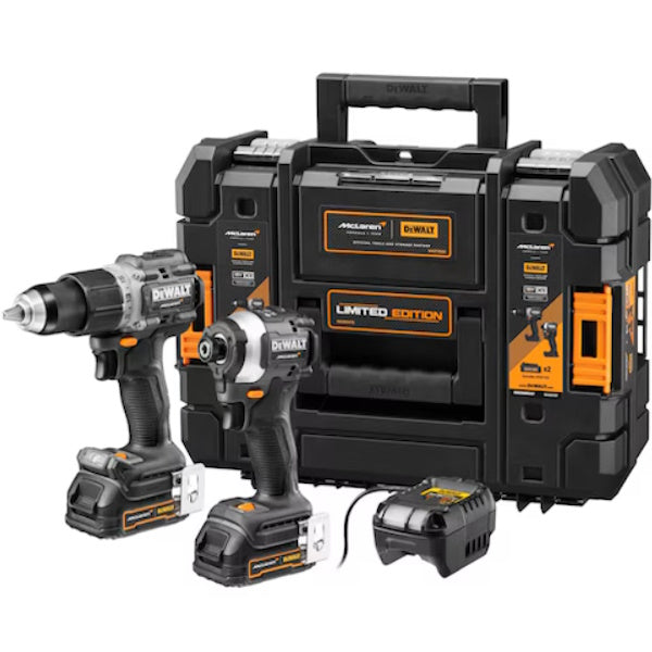 DEWALT KIT TRAPANO AVVITATORE+AVVITATORE IMPULSI 18V 1.7AH DCK200ME2GT*