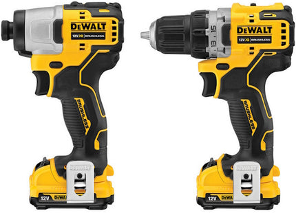 DEWALT KIT TRAPANO AVVITATORE+AVVITATORE IMPULSI 12V 3.0AH DCK2110L2T-QW