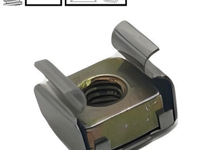 DADO IN GABBIA PER FORI QUADRI GABBIA INOX DADO ZINCATO GIALLO M 5