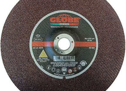 GLOBE DISCO DA SBAVO A CENTRO DEPRESSO PER ACCIAIO INOX