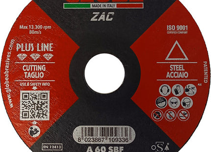 GLOBE DISCO DA TAGLIO PIANO PER ACCIAIO