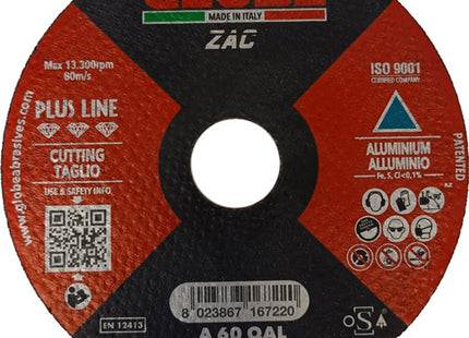 GLOBE DISCO DA TAGLIO PIANO D.MM115X1,3X22,23 ALLUMINIO