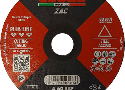 GLOBE DISCO DA TAGLIO PIANO PER ACCIAIO