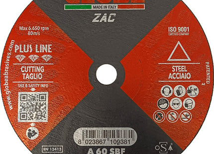 GLOBE DISCO DA TAGLIO PIANO PER ACCIAIO