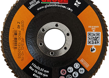 GLOBE DISCO LAMELLARE ALLO ZIRCONIO PIANO D.MM115X22