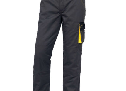 DELTA PLUS PANTALONE DA LAVORO FODERATO D-MACHPAW GRIGIO/GIALLO