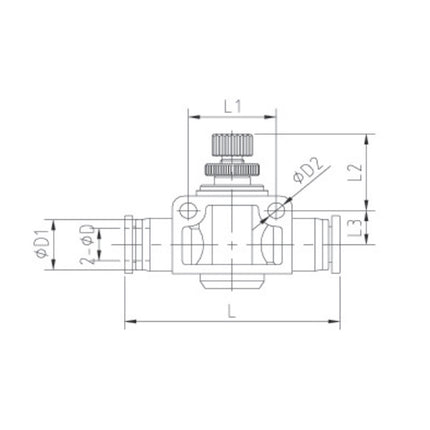 KONFIT REGOLATORE DI FLUSSO IN LINEA ART. DP81