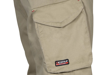 COFRA PANTALONE DRILL MULTITASCHE COLORE CORDA/NERO