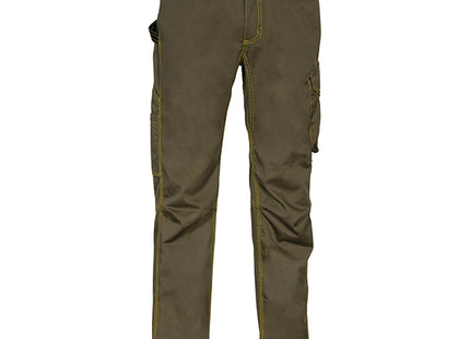 COFRA PANTALONE DRILL MULTITASCHE COLORE FANGO/NERO