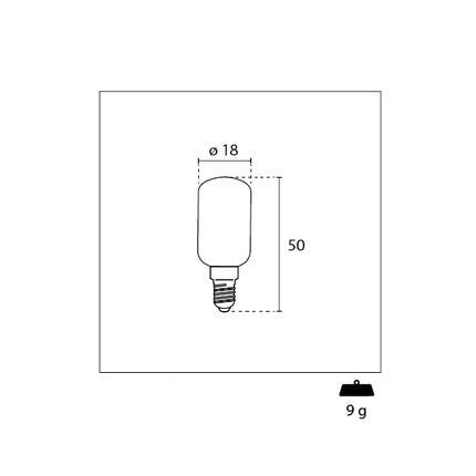 CENTURY LAMPADINA LED TUBOLARE PER FRIGO 230V 1,8W E14 5000K 130LM
