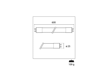 CENTURY TUBO LED FULL VISION 230V IP20