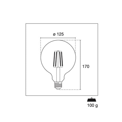 CENTURY LAMPADINA LED INCANTO GLOBO 230V 11W E27 2700K 1521LM