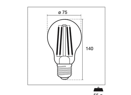 CENTURY LAMPADINA LED INCANTO GOCCIA FILAMENTO 230V E27 IP20