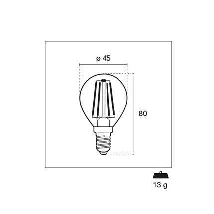 CENTURY LAMPADINA LED INCANTO MINI GLOBO 230V E14 IP20