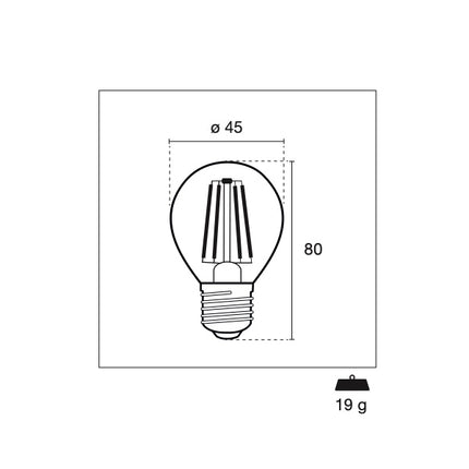 CENTURY LAMPADINA LED INCANTO MINI GLOBO 230V E27 IP20