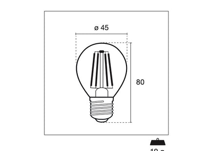 CENTURY LAMPADINA LED INCANTO MINI GLOBO 230V E27 IP20