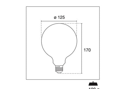 CENTURY LAMPADINA LED INCANTO SATEN GLOBO 230V E27 IP20
