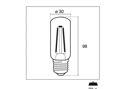 CENTURY LAMPADINA LED INCANTO TUBOLARE CLEAR 9W E27 2700K 1200LM IP20