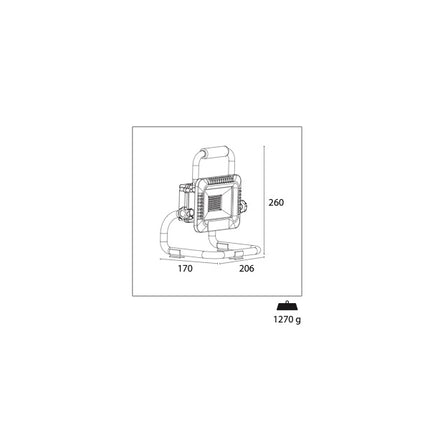 CENTURY PROIETTORE LED JOLLY A BATTERIA 11,1V 50W 4000K 4250LM IP54