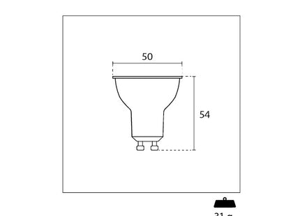 CENTURY FARETTO SPOT LED LEXAR110 230V 6,5W ATTACCO GU10 3000K 570LM