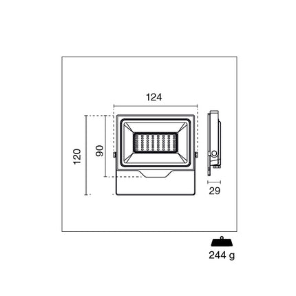 CENTURY PROIETTORE LED SMILE SENSOR 230V IP65