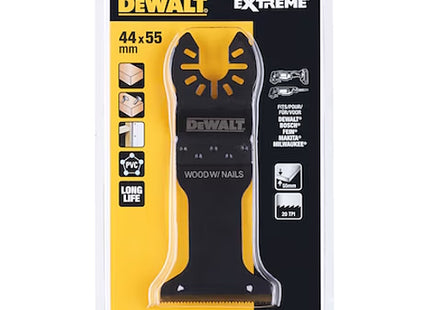 DEWALT LAMA PER MULTIFUNZIONE PER LEGNO CON CHIODI CARTONGESSO MM44X55