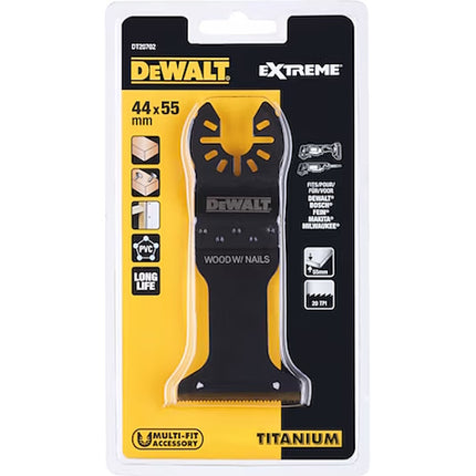 DEWALT LAMA PER MULTIFUNZIONE PER LEGNO CON CHIODI CARTONGESSO MM44X55