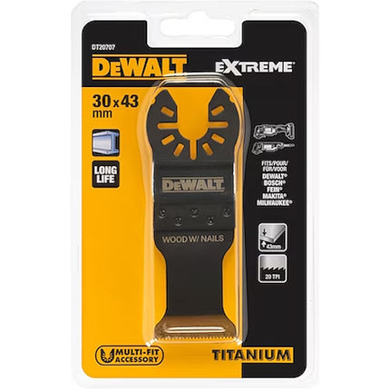 DEWALT LAMA PER MULTIFUNZIONE IN TITANIO PER METALLO E LAMIERA MM31X43