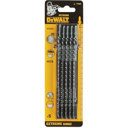 DEWALT LAME PER SEGHETTO ALTERNATIVO PER LEGNO/PLASTICA MM180 T744D PZ5