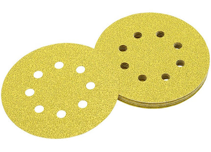 DEWALT DISCHI VELCRATI IN CARTA ABRASIVA D.MM125 8 FORI CONF.DA PZ10