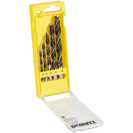 DEWALT SERIE DI PUNTE DA LEGNO 2 TAGLIENTI IN ASTUCCIO DA PZ5 D.MM4-10