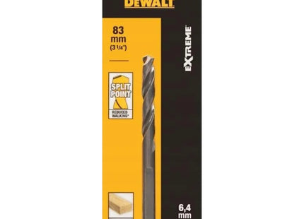 DEWALT PUNTA PILOTA PER ALBERI SEGHE A TAZZA D.MM6,4X 83