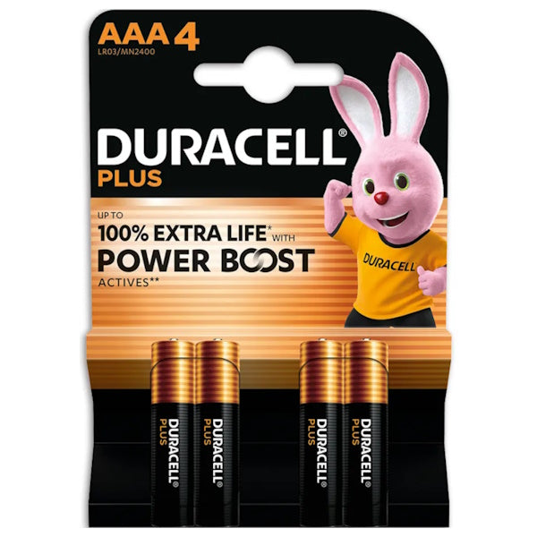 DURACELL BATTERIE PLUS POWERBOOST MN2400 MINISTILO AAA IN BLISTER