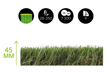 Prato Sintetico VISA Garden - Modello DUBLIN 45MM