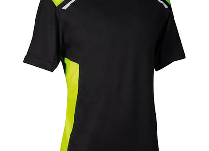 COFRA T-SHIRT DUNKERQUE COLORE NERO/GIALLO FLUO