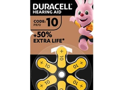 DURACELL BATTERIE TAB 10 GIALLO PER ACUSTICA BLISTER DA PZ6